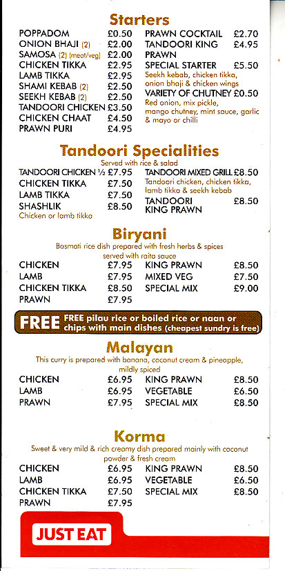 Bombay buffet Indian in Kinmel Bay LL18