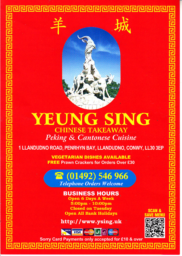 yeung sing chinese in Llandudno LL30